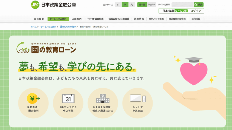 国の教育ローン