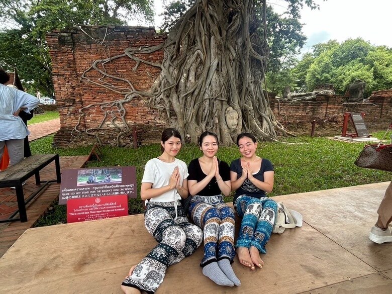相模女子大学留学中観光地での写真