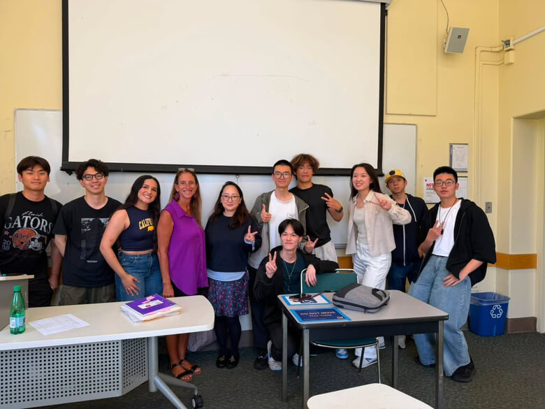 大阪成蹊大学の鳥越さん留学先での様子