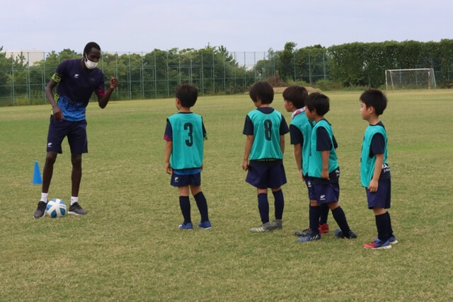 EIGO Football Academyのレッスン風景