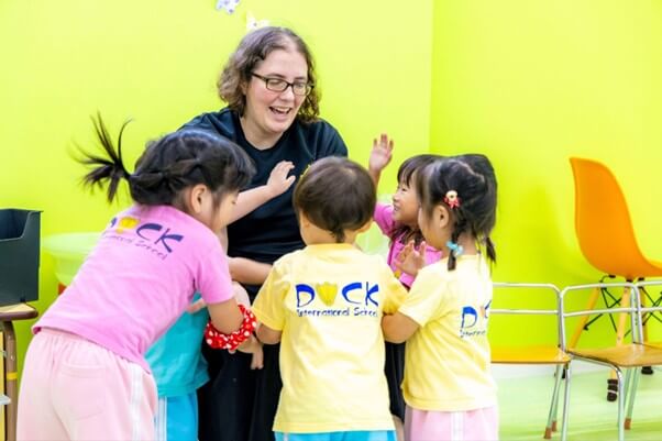 DUCKインターナショナルスクールのレッスン風景