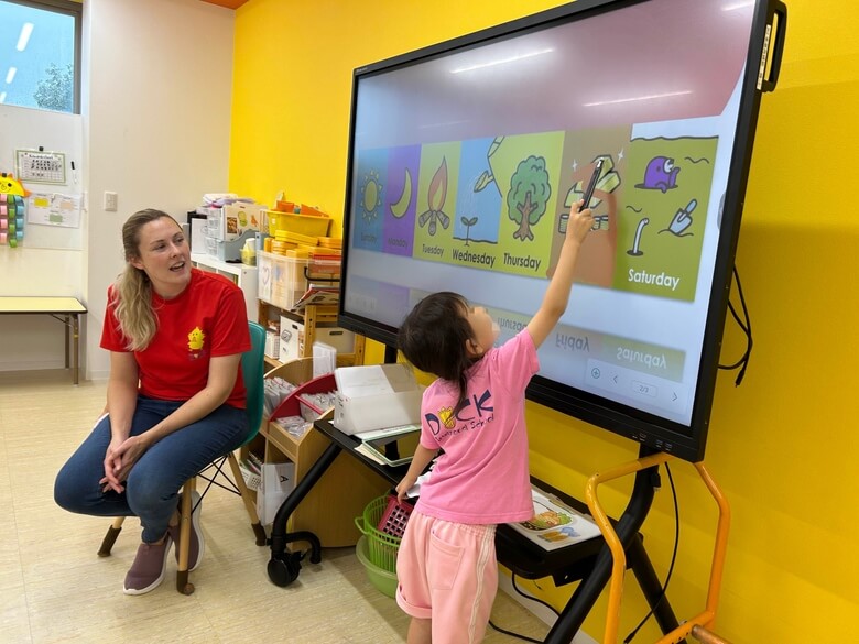 DUCKインターナショナルスクールのレッスン風景