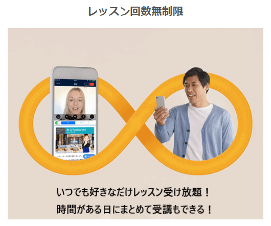 ネイティブキャンプ「レッスン回数無制限」
