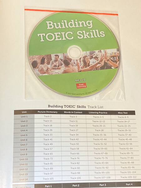 産経オンライン英会話Plus TOEIC対策 初級テキスト教材の付属CD