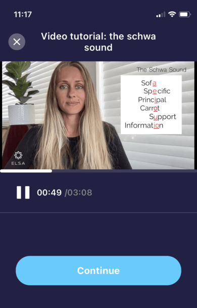 ELSA Speak Video tutorial : the schwa sound 2
