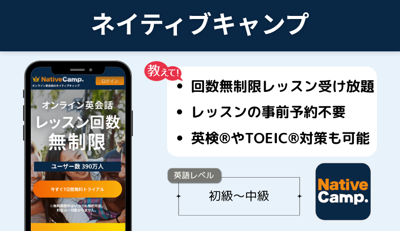 ネイティブキャンプ　高校生におすすめなポイント